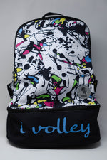 TOUR VOLLEYBALL BACKPACK - Paint Splatter White