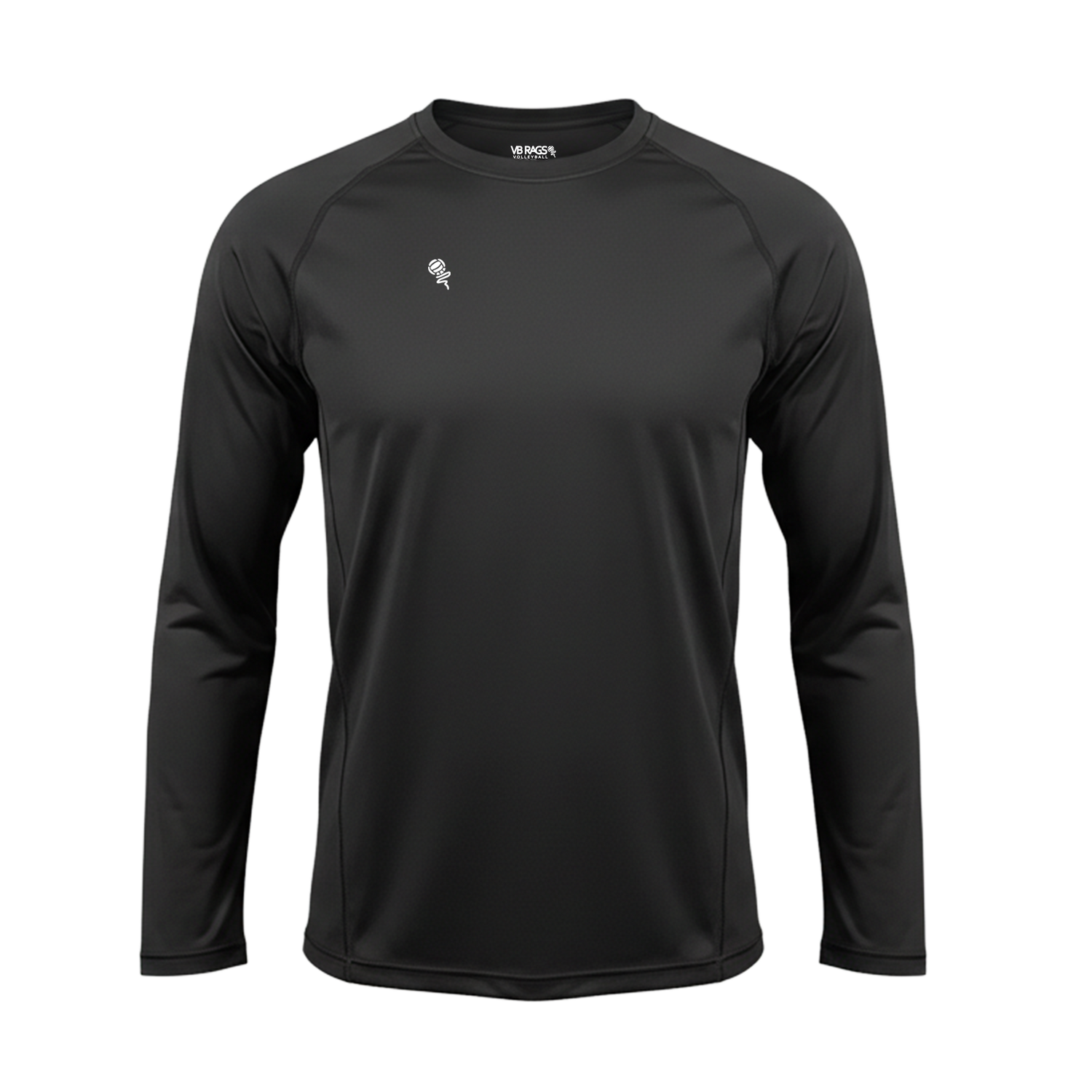 Mens Performance Long Sleeve Tee - Black