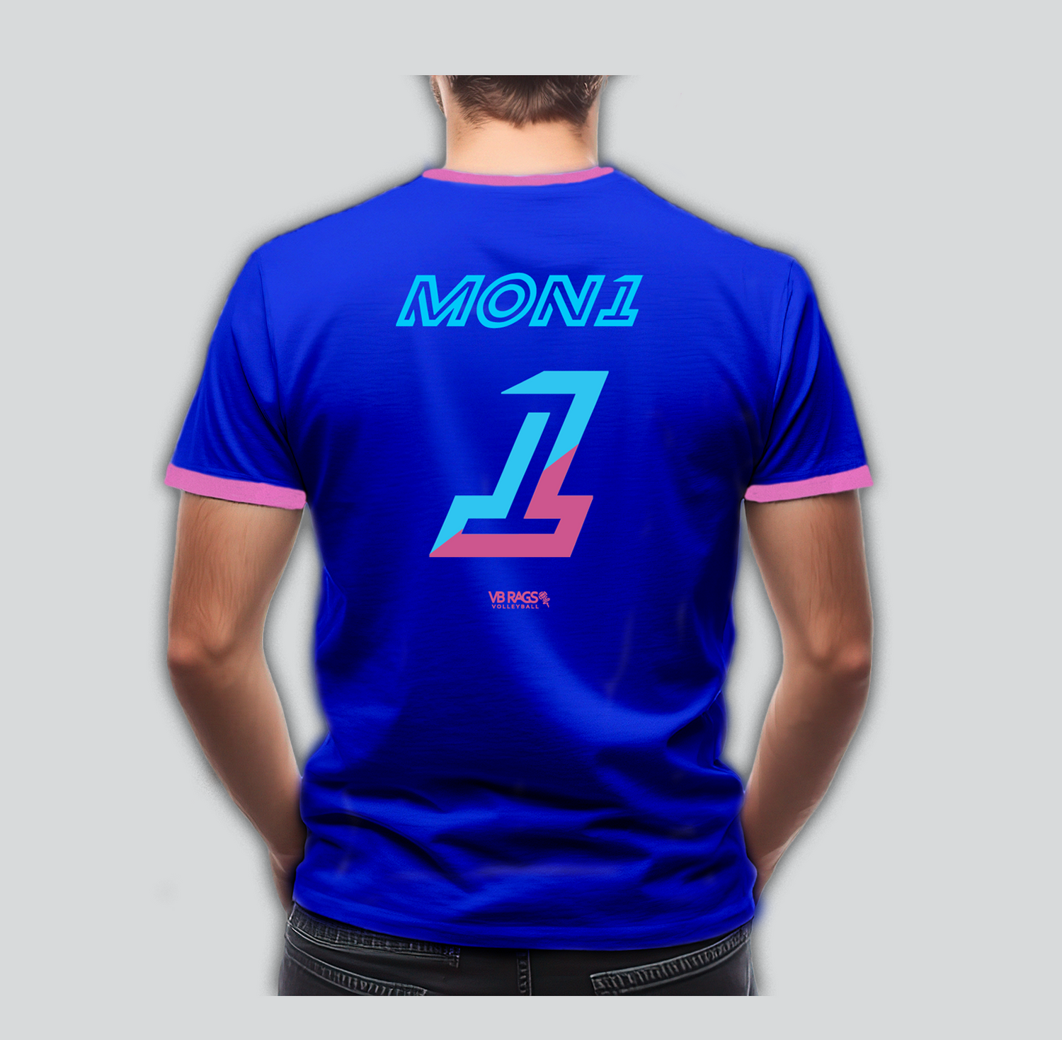 MON1 PRO Signature Ringer Tee | Blue