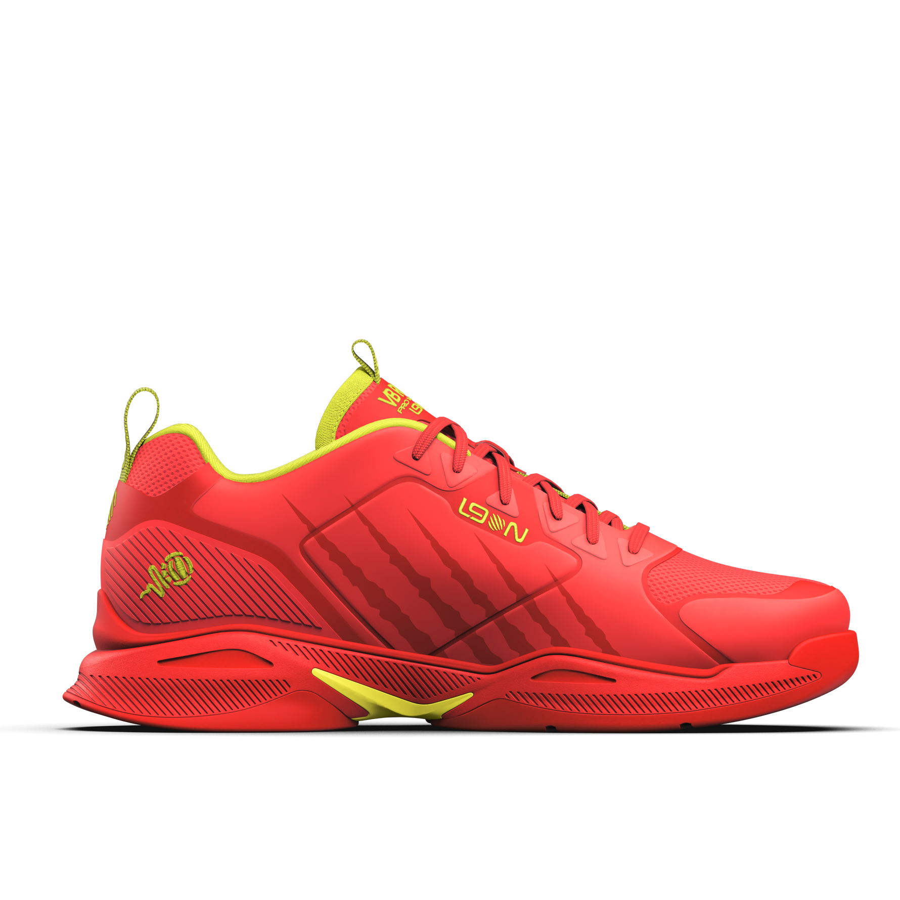 VB RAGS L9ON High Performance Shoe | RED / NEON YELLOW – VB RAGS VOLLEYBALL