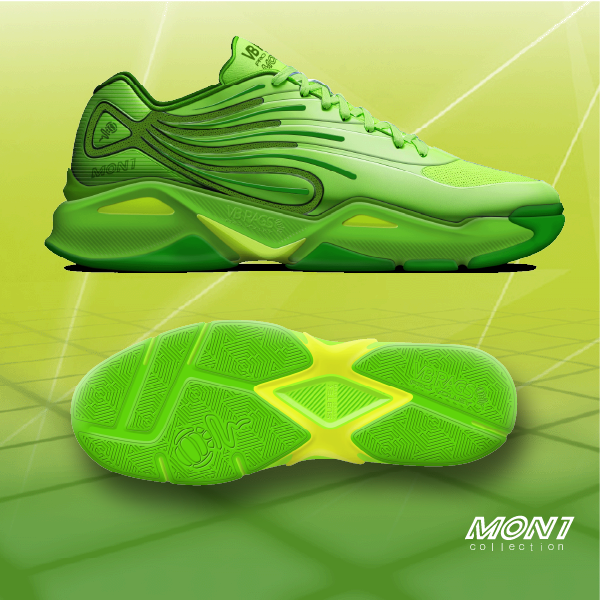 VB RAGS Mon1 Volleyball Court Shoe | Neon Green