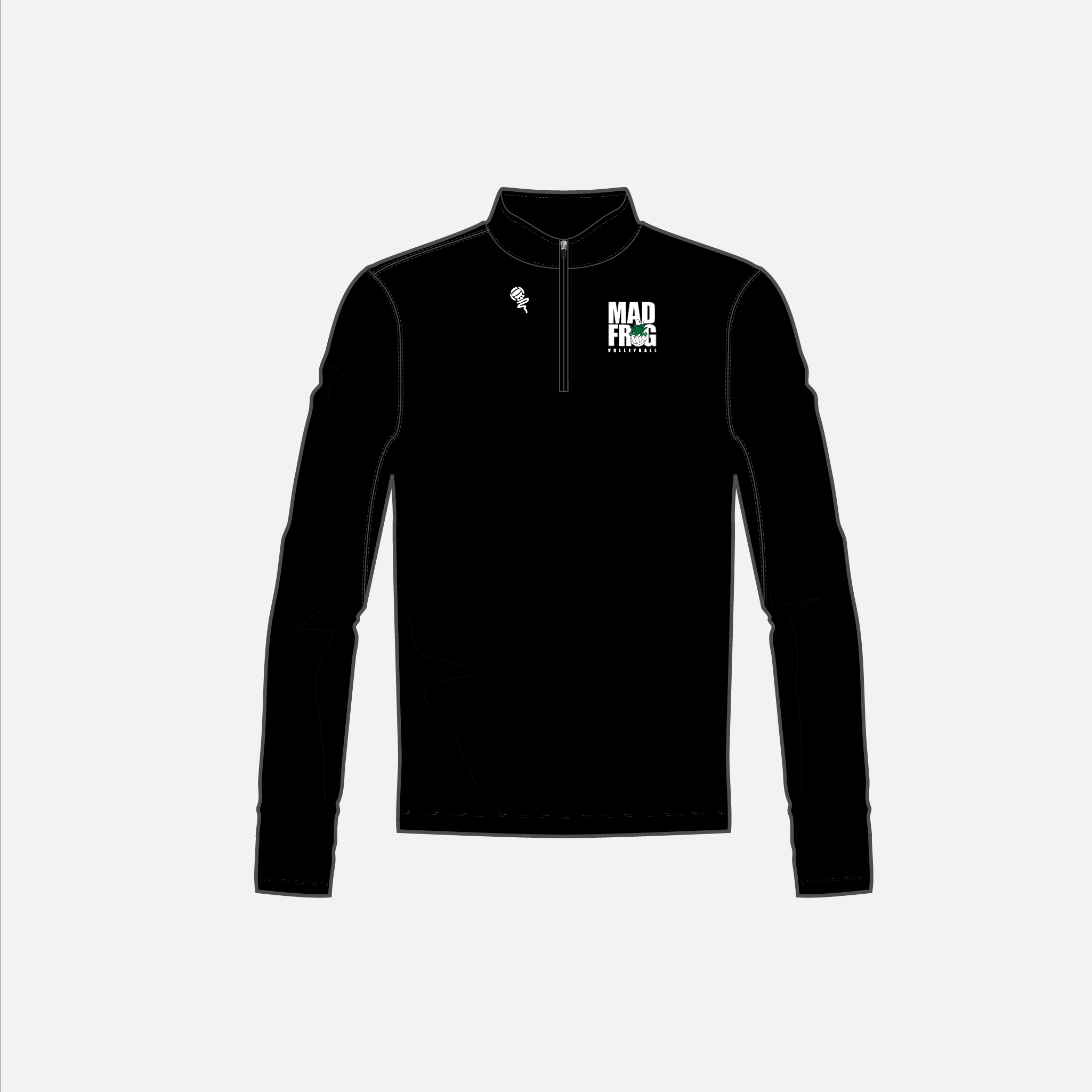 MADFROG COACH ACE 1/4 ZIP MESH PULL OVER