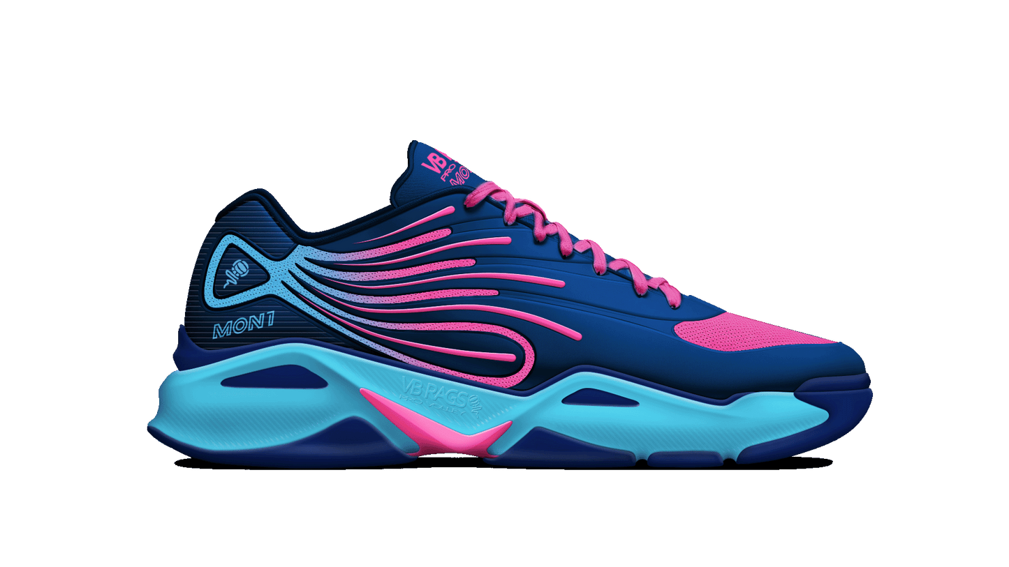 VB RAGS Mon1 Volleyball Court Shoe | Navy Pink