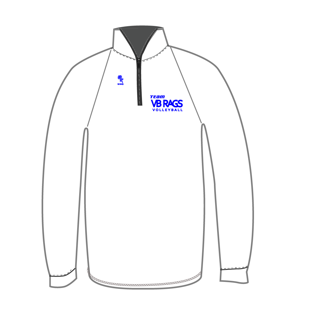 TEAM VB RAGS 1/4 ZIP MESH PULL OVER