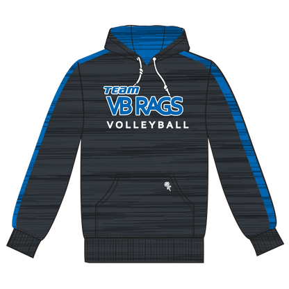 TEAM VB RAGS Charcoal & Blue Streaks Hoodie