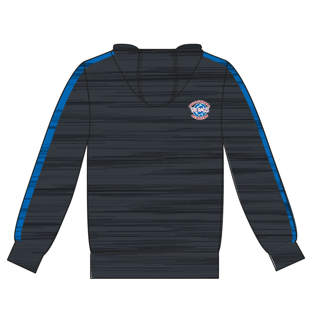 TEAM VB RAGS Charcoal & Blue Streaks Hoodie