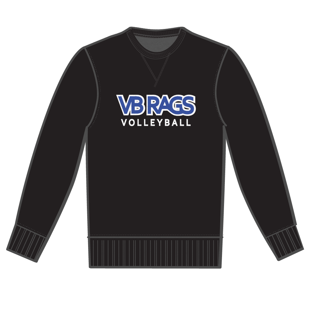 VB RAGS Crew Neck Sweatshirt - Black