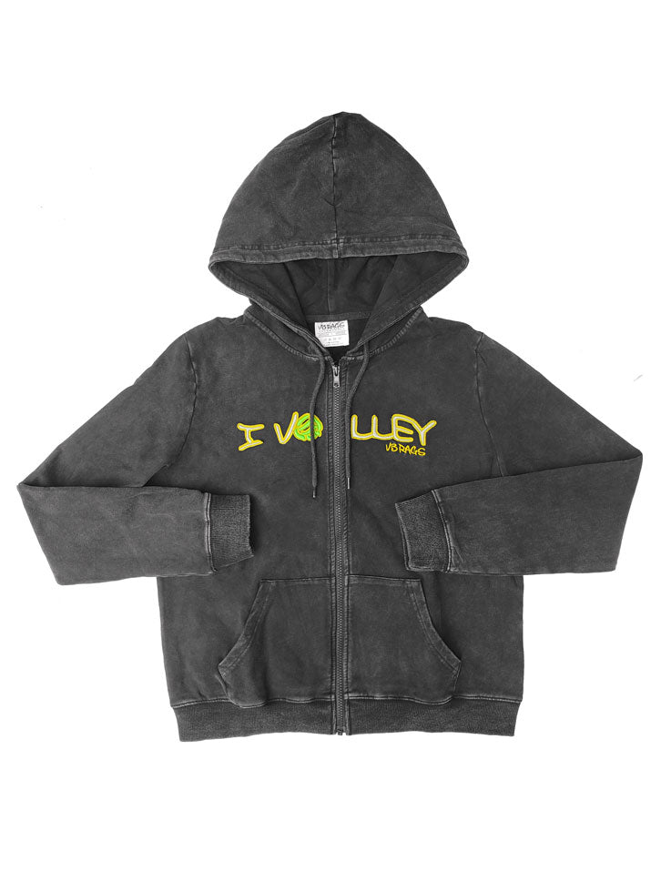 WOMENS I VOLLEY ZIP UP HOODIE