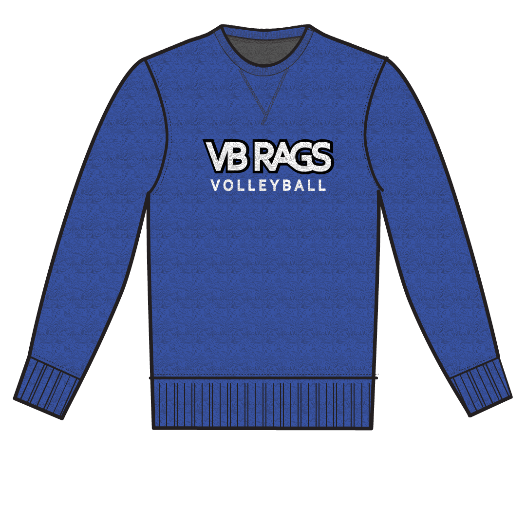 VB RAGS Crew Neck Sweatshirt - Blue