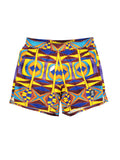 ROOTS VOLLEY SHORTS Yellow/Teal