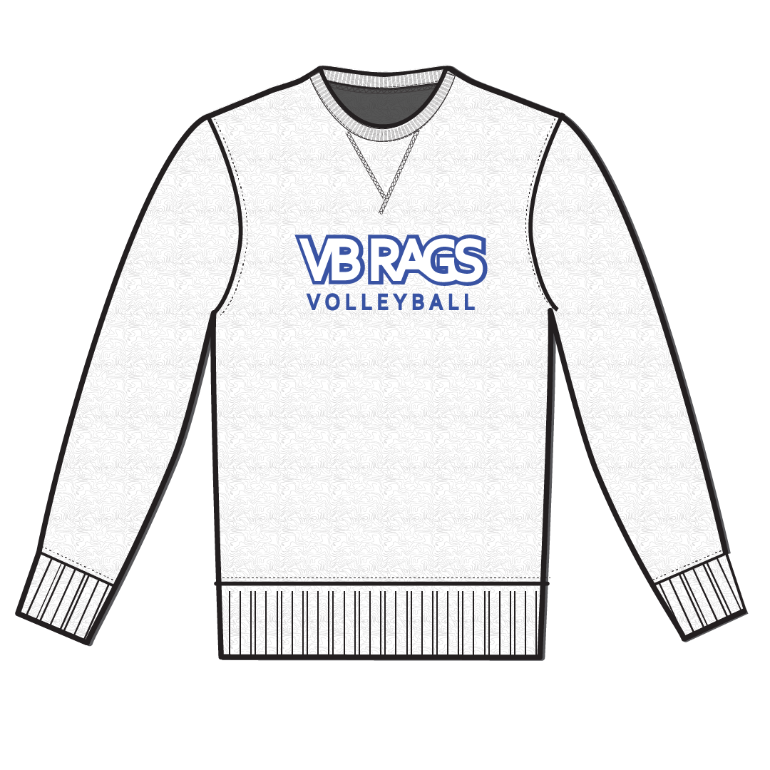 VB RAGS Crew Neck Sweatshirt - White