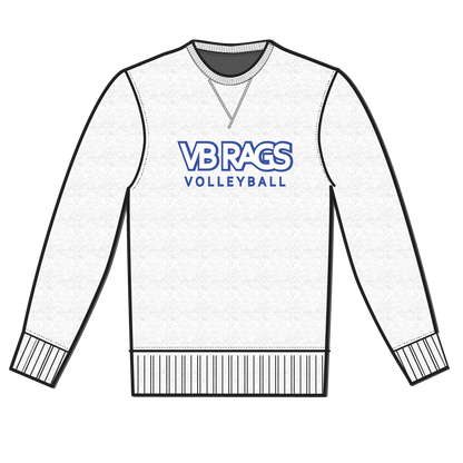 VB RAGS Crew Neck Sweatshirt - White